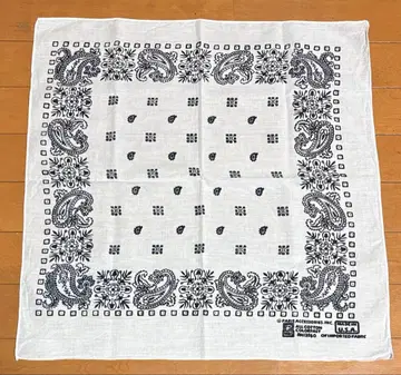 초레어 VINTAGE 반다나 USA 크로스 페이즐리 제이 아담스