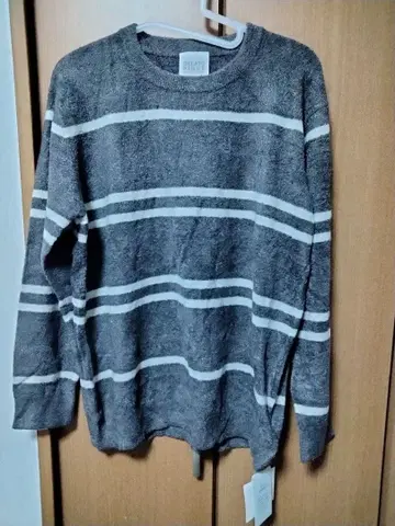 택 포함 새상품 GELATO PIQUE 젤라또피케 그레이 스트라이프 패턴