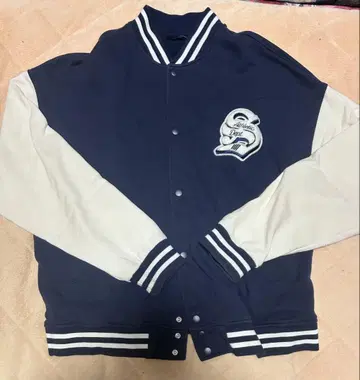 BACK NUMBER 바시티 자켓풍 자켓 XL 네이비/화이트