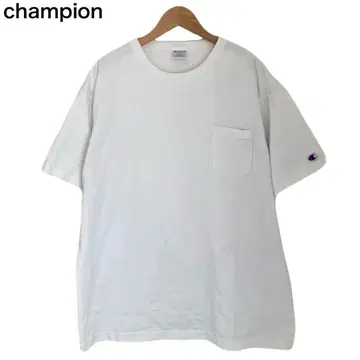 챔피온 T1011 미국제 로고 원포인트 자수 반팔 티셔츠