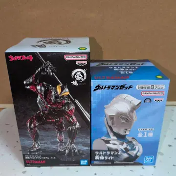 울트라맨 베리알과 울트라맨 Z 피규어 및 흉상 라이트