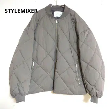 STYLEMIXER 다이아 스티치 숏 블루종