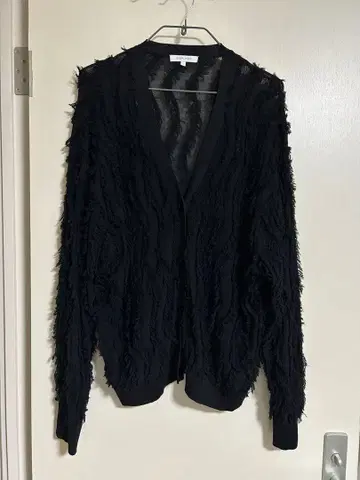 GLOBAL WORK 프린지 가디건 블랙