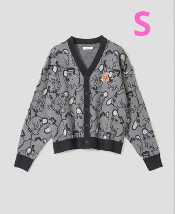 새상품 그라니프 포치타 S 자카드 가디건 체인소 맨