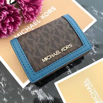 새상품 MICHAEL KORS 마이클코어스 지갑 접이식 지갑 블루그린