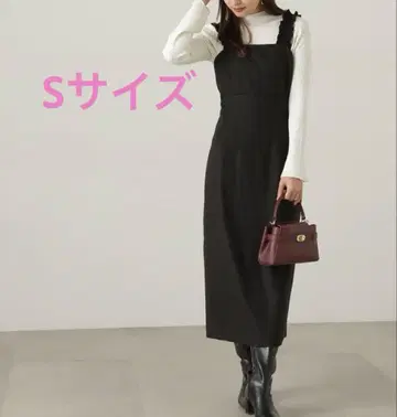 프로포션 바디 드레싱 숄더 프릴 원피스 블랙 S