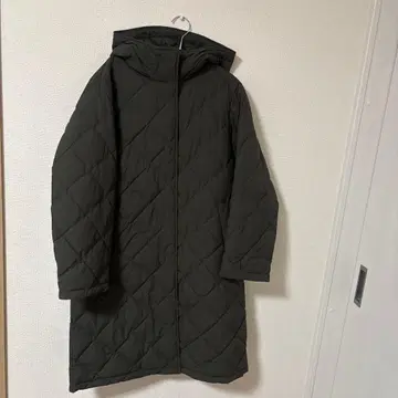 새상품 UNIQLO 퍼프 테크 롱 코트 M
