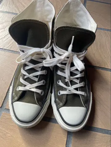새상품급 컨버스 made in Japan 카키 사이즈 5 24cm