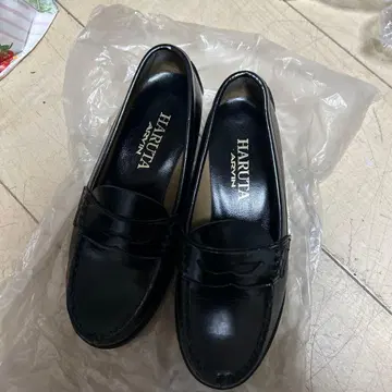 한 번 사용 HARUTA ARTYN 블랙 로퍼 22cm