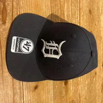 47 Captain Snapback 블랙 캡