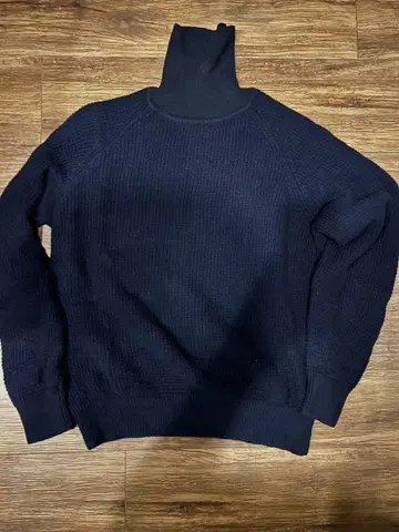 무인양품 네이비 터틀 니트 와플 XL 사이즈 구제 의류