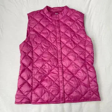 [ 유니클로 ] 울트라 라이트 다운 베스트 풀 버튼 사이드 포켓 있음 L