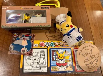 포켓몬 카페 예약 한정판 피규어 세트 마스코트 셰프 피카츄