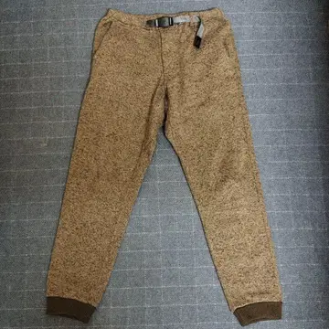 그라미치 본딩 니트 플리스 내로우 리브 팬츠