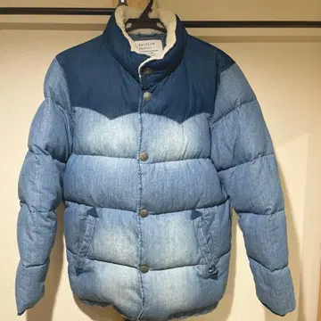 BAYFLOW 두께감 있는 베이플로우 인디고 염색 다운 자켓 사이즈 M