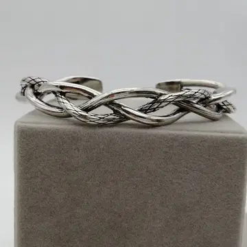 새상품 실버 925 뱅글 순은 남성용 팔찌 S925