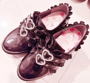 csT&P 글리터 큐빅 버클 통굽 로퍼 S 사이즈