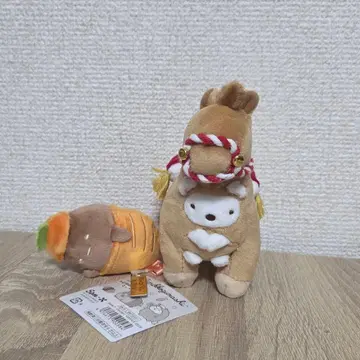 스미코구라시 설날 봉제 인형 세트 시로쿠마 블랙 타피오카