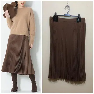 빅 사이즈 23구 비대칭 플리츠 스커트(자유구 ICB 쿠미교쿠)