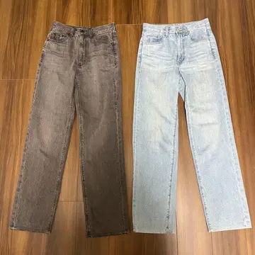 GU 하이라이즈 스트레이트 청바지+EC 긴 길이