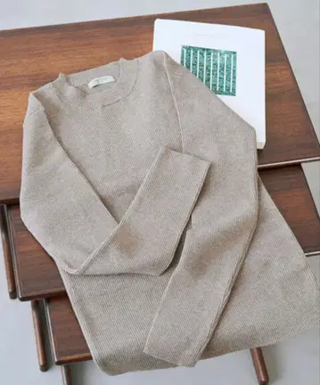 새상품급 프릭스스토어 흡습 발열 리브 크루넥 니트 풀오버