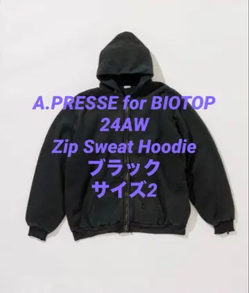 A.PRESSE for BIOTOP 집 스웻 후디 사이즈 2