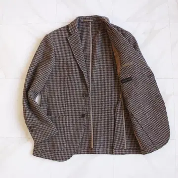 HILTON 링 자켓 테일러드 자켓 하운드 투스 트위드