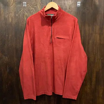 L.L.bean 엘엘빈 플리스 자켓 하프 지퍼 빨간색 L 사이즈