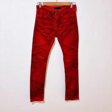 FUGA 스키니 데님 레드 size 42