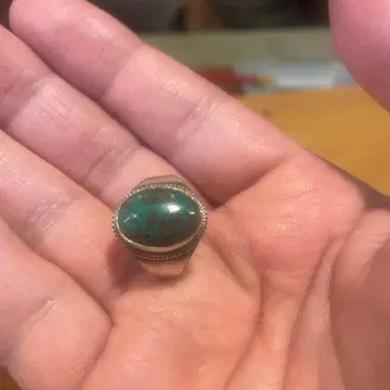 터콰이즈 실버 반지 오벌컷