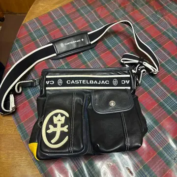 CASTELBAJAC 가죽 숄더백 블랙/멀티 컬러