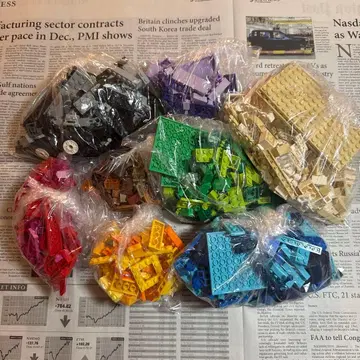 레고 블록 세트 다색 레고 상자와 내용물은 다릅니다