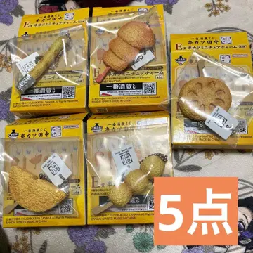 쿠시카츠 다나카 제일주조 복권 E상 쿠시카츠 미니어처 참 5종 세트