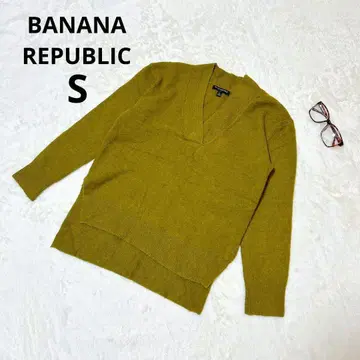 바나나리퍼블릭 V넥 니트 울 혼방 스웨터 S 여성용 상의