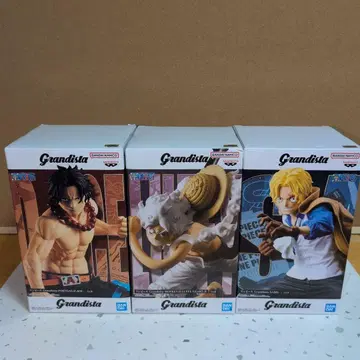 Grandista 피규어 3체 세트 에이스 루피 사보