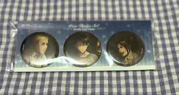 진격의 거인 캔뱃지 세트 리바이 한지 엘빈