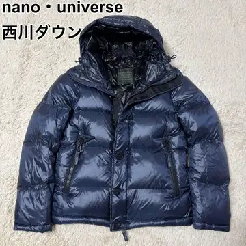 나노 유니버스 니시카와 다운 다운 자켓 광택 네이비 L 사이즈