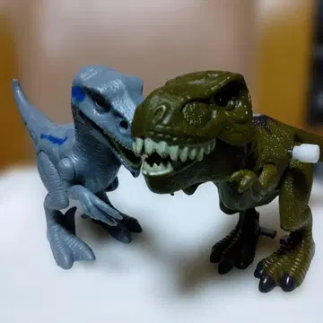 공룡 피규어 태엽식 2체 세트