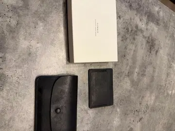 슬로우 숏 월렛 푸에블로 가죽 블랙