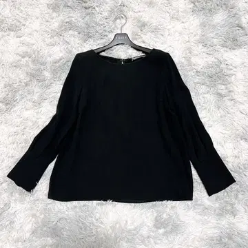 비어빌리티 38 블라우스 풀오버 블랙 출퇴근 입학식 트리아세테이트