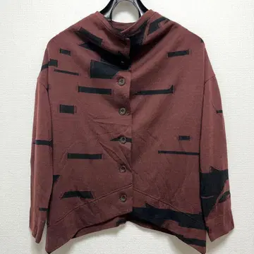 KEIKO KISHI 케이코 튜닉 블라우스 가디건 크림슨 컬러