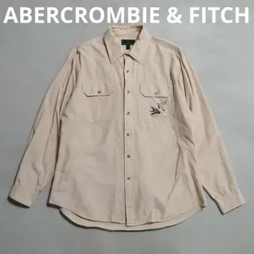 레어 아바클로 올드 아바클로 80s 새상품급 양호 자수 셔츠 L/S 셔츠