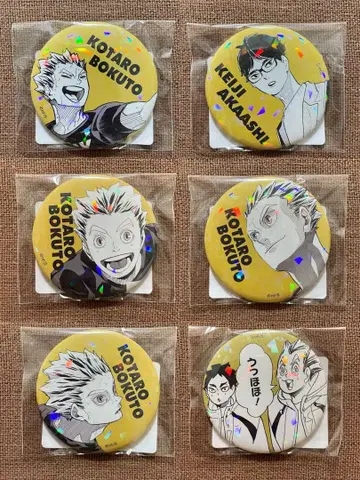 하이큐 올스타 캔뱃지 보쿠토 코타로 아카아시 케이지