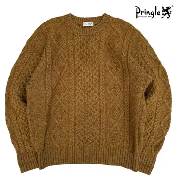 영국제 [ PRINGLE ] 아란 니트 로우 게이지 케이블 크루넥 스웨터
