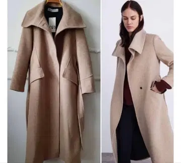 ZARA 울 베이지 롱 코트