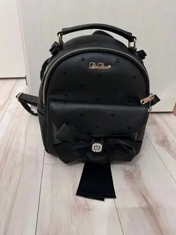 LIZLISA 백팩 블랙 리본