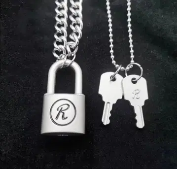 시드 비셔스 락 R 자물쇠 목걸이 열쇠 포함 세트