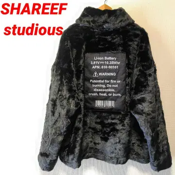 SHAREEF studious 별주 광택 퍼 자켓 블루종