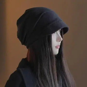 블랙 니트 베레모