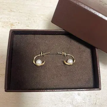 agete k10 펄 귀걸이